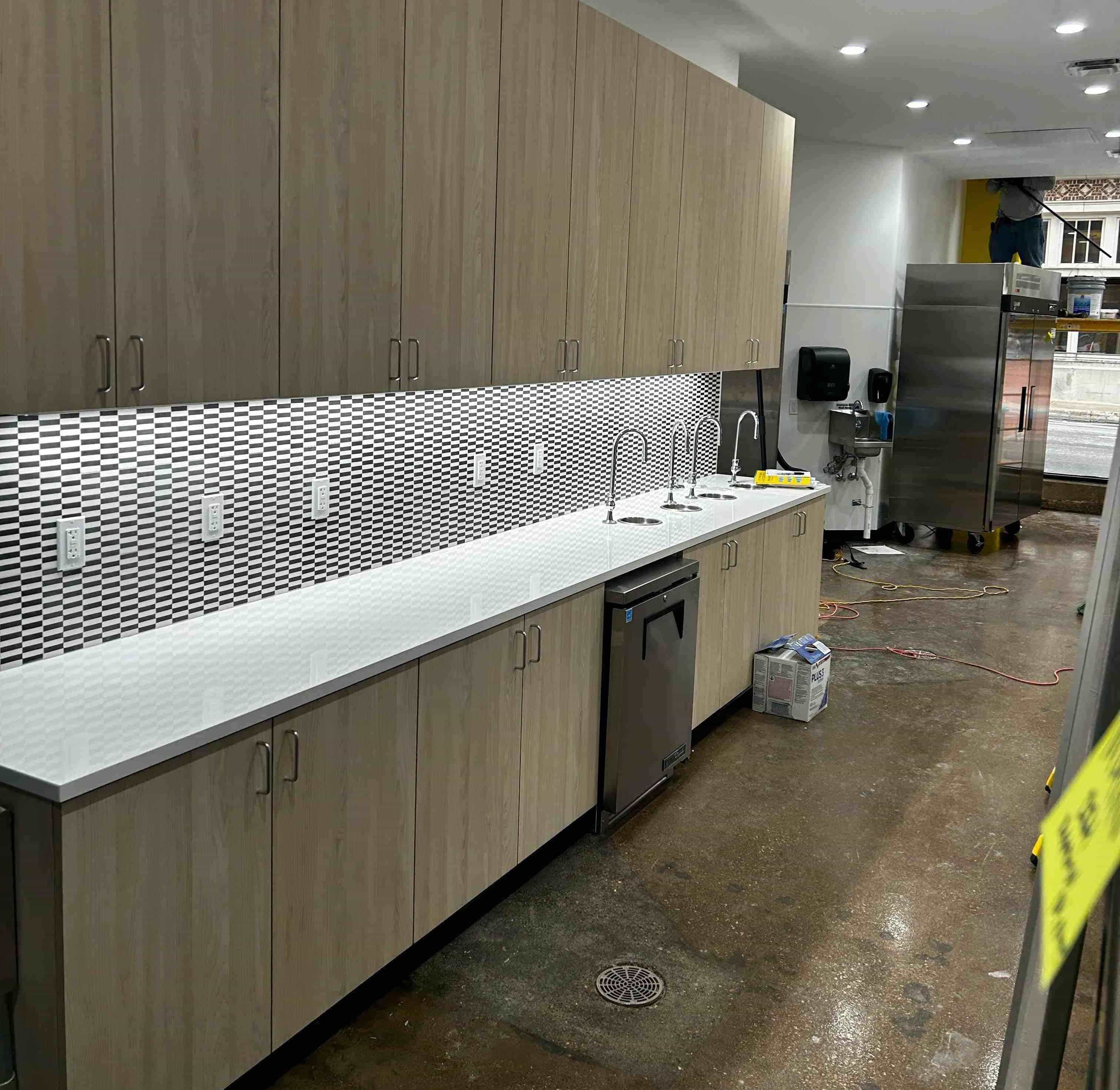 commercial plumbing project