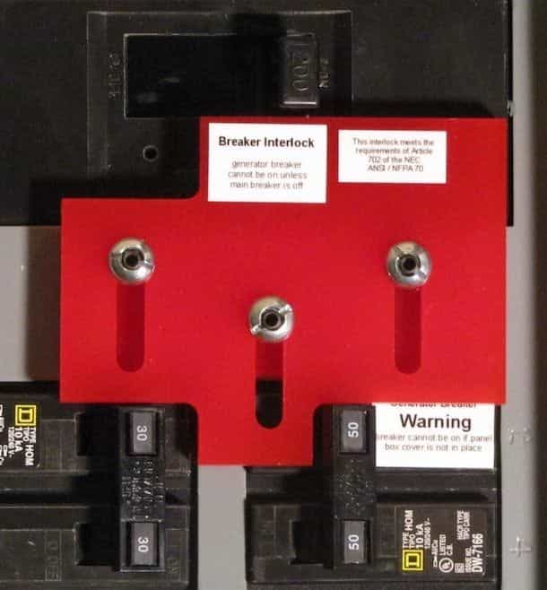 Generator Interlock Kit Installation