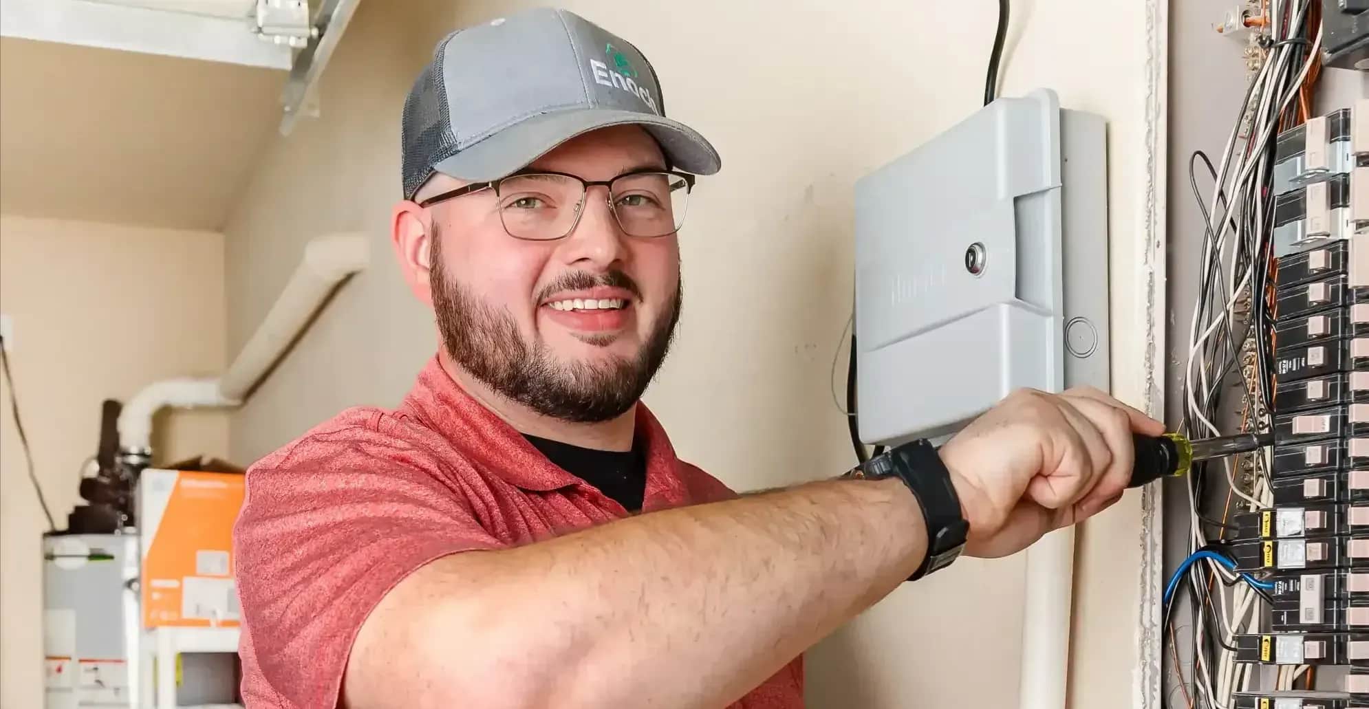 Electrician Installing Electric Switches