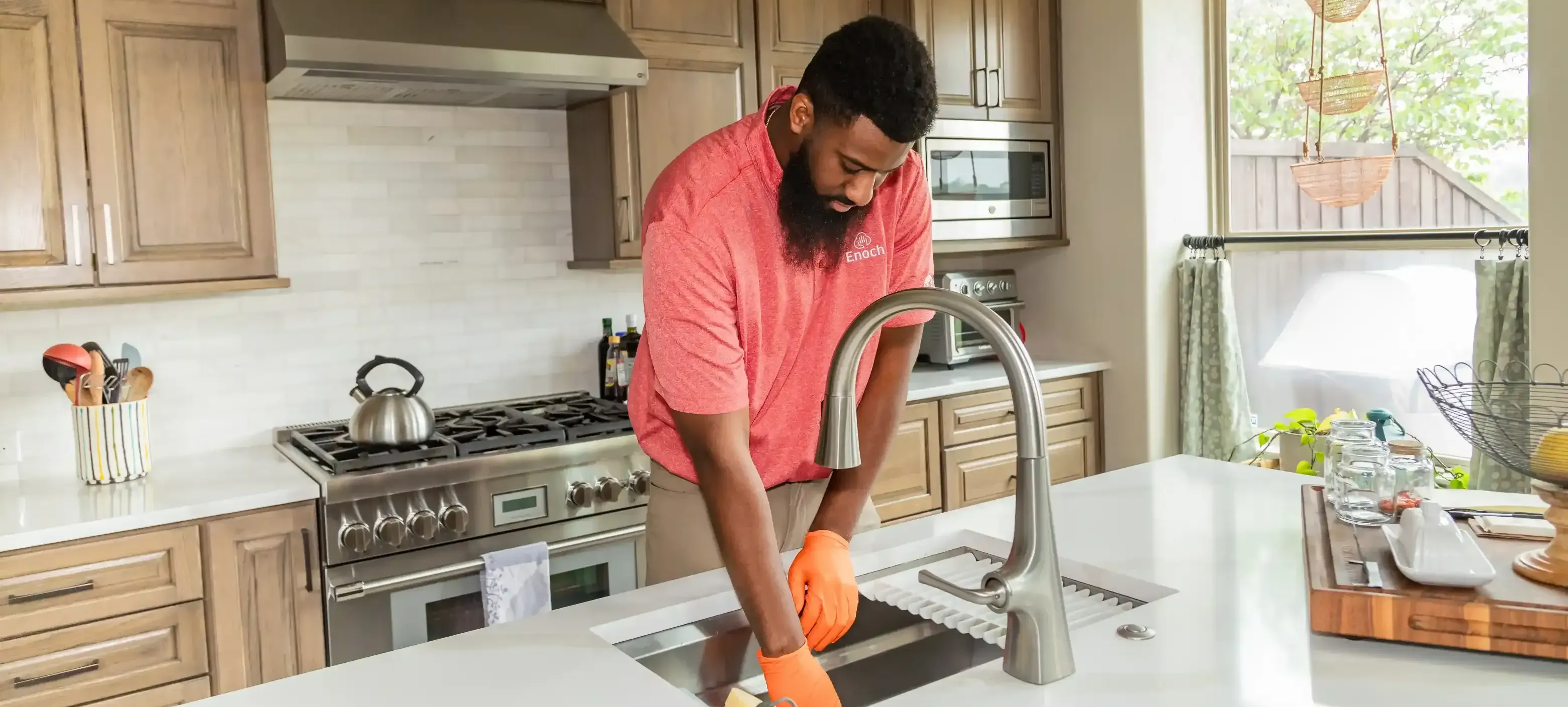 kithen sink inspection by team enoch plumber