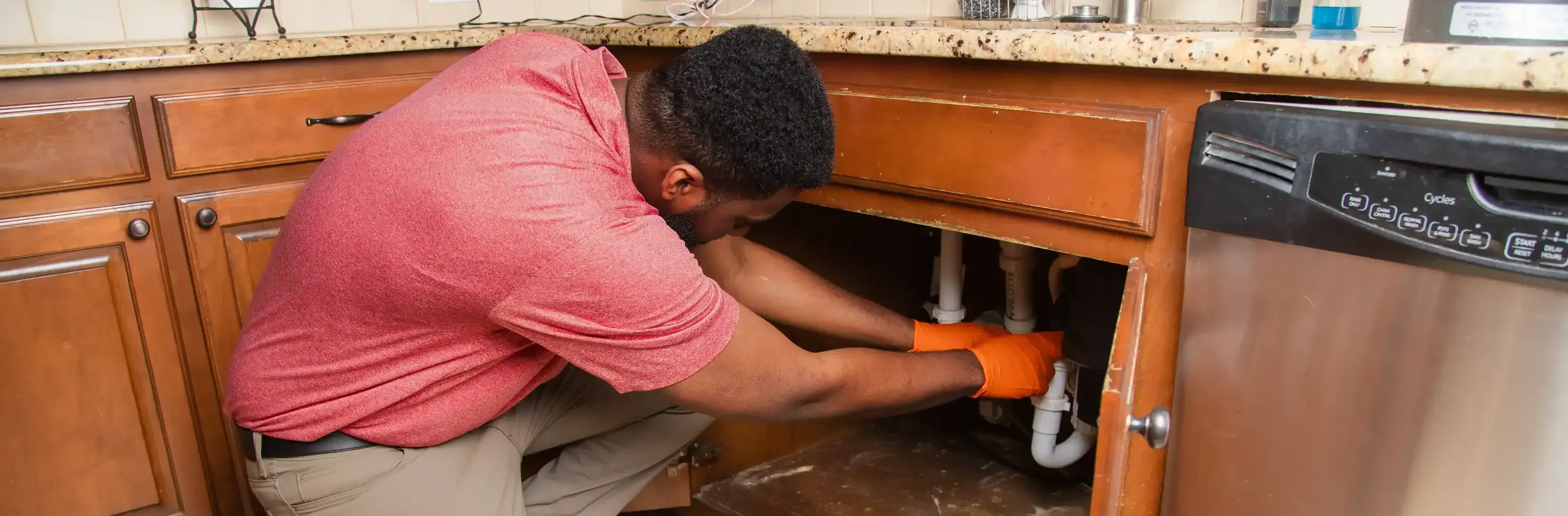 Team Enoch Plumber Repairing Pipe