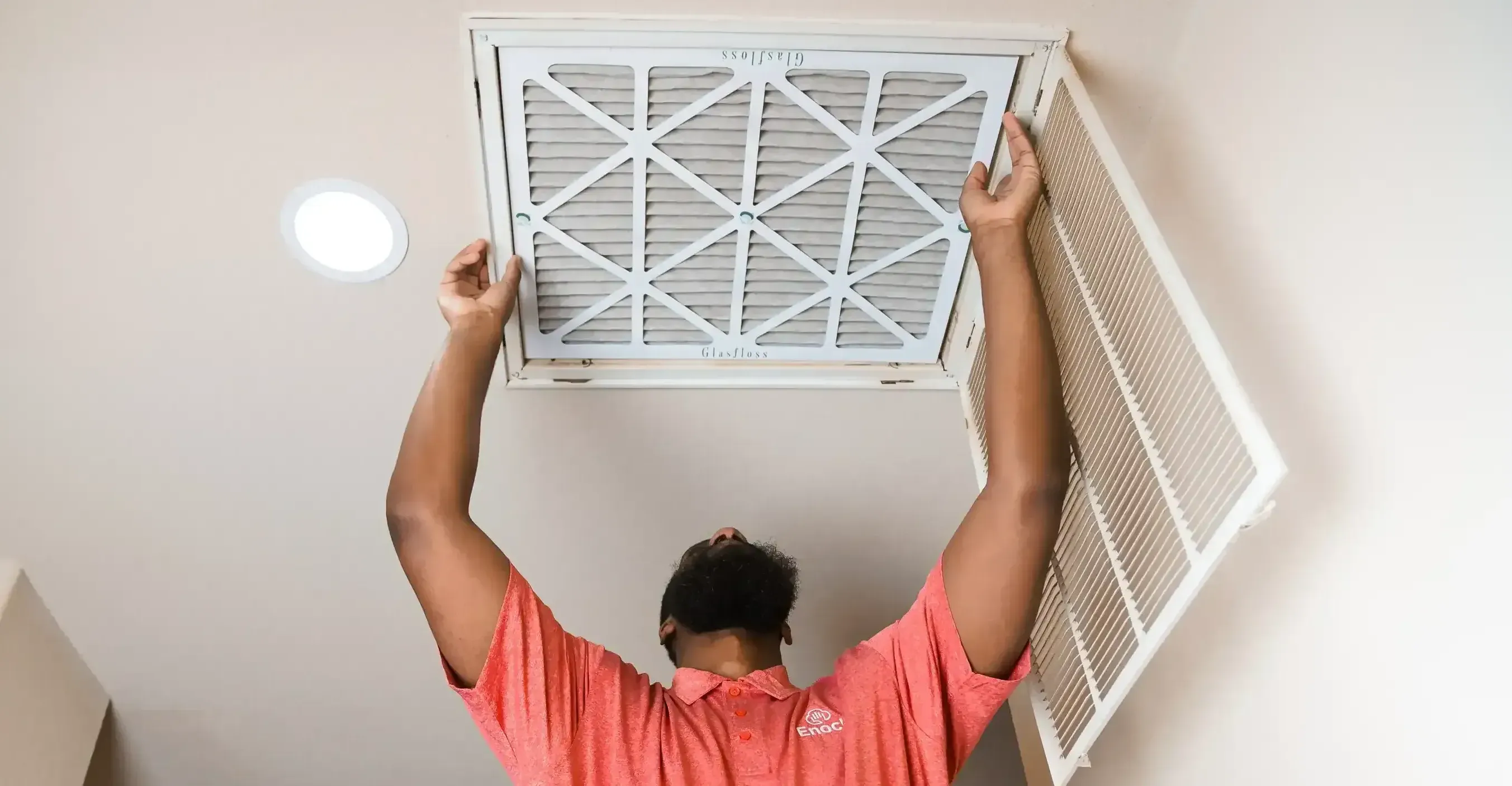 Central HVAC Installation by team enoch technician